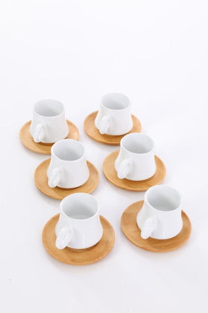 Largi 6 Person Coffee Set Bamboo