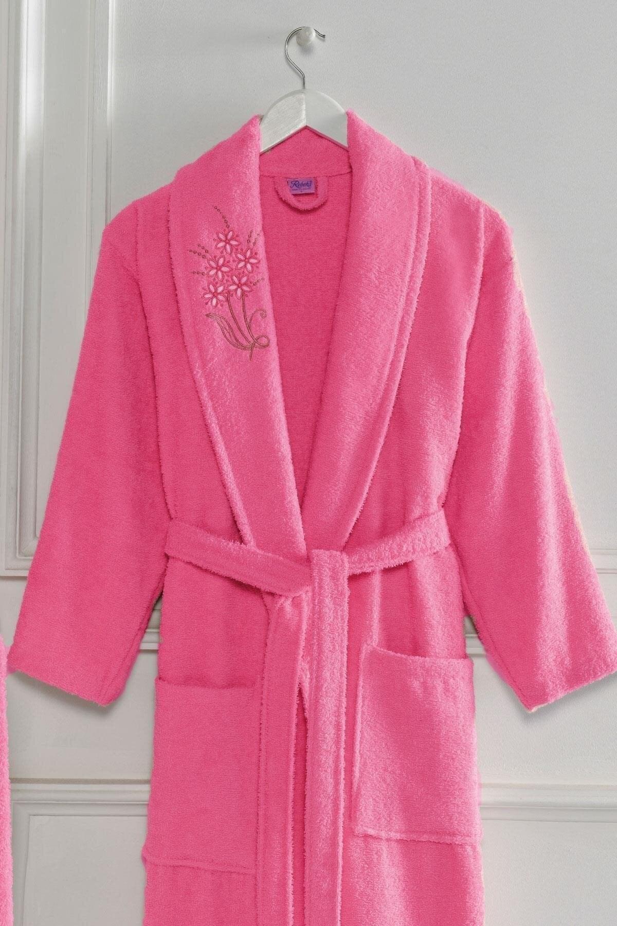 Set of 2 Cotton Embroidered Towel Bathrobes - Swordslife