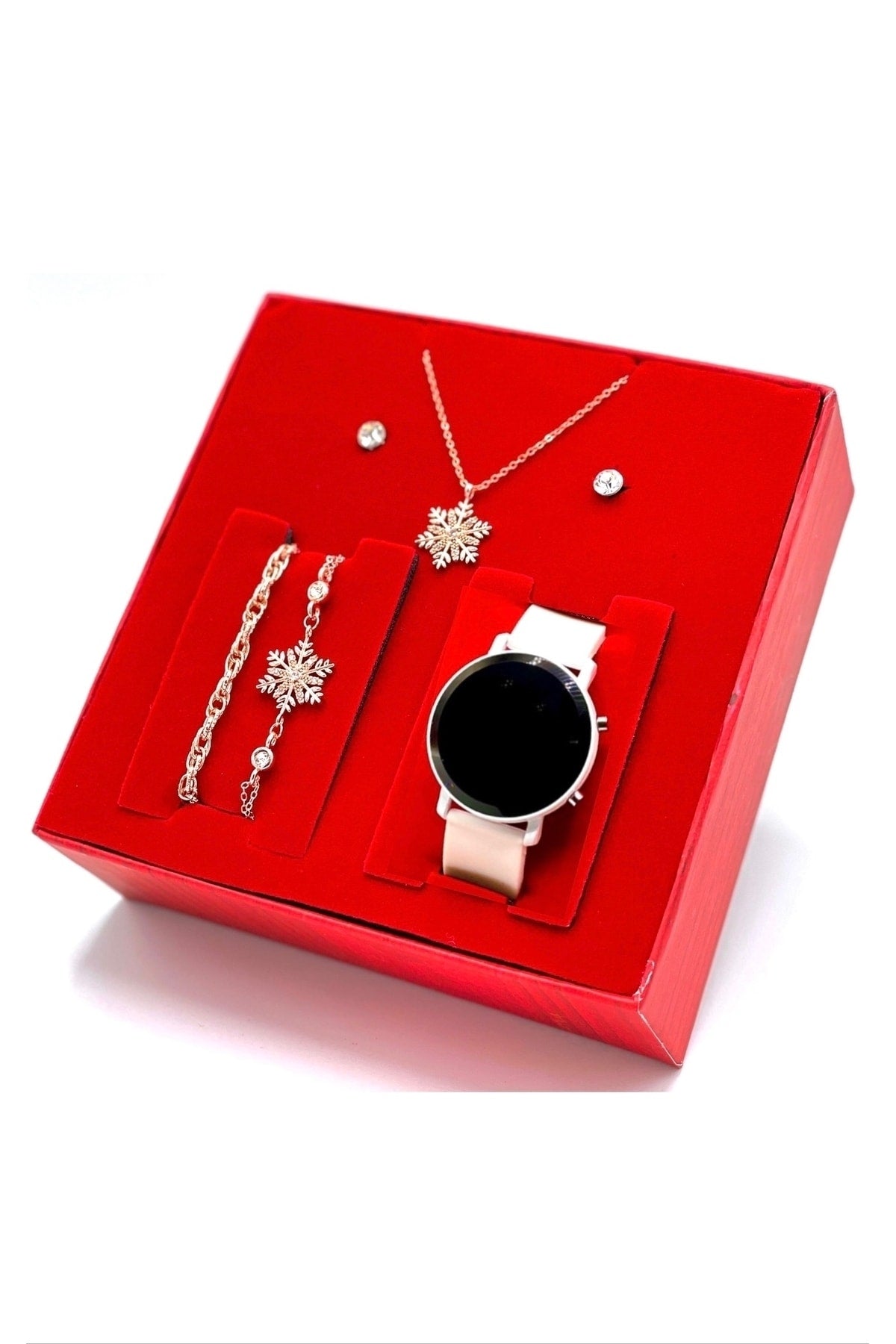 Women's Wristwatch Necklace Bracelet And Earring Set