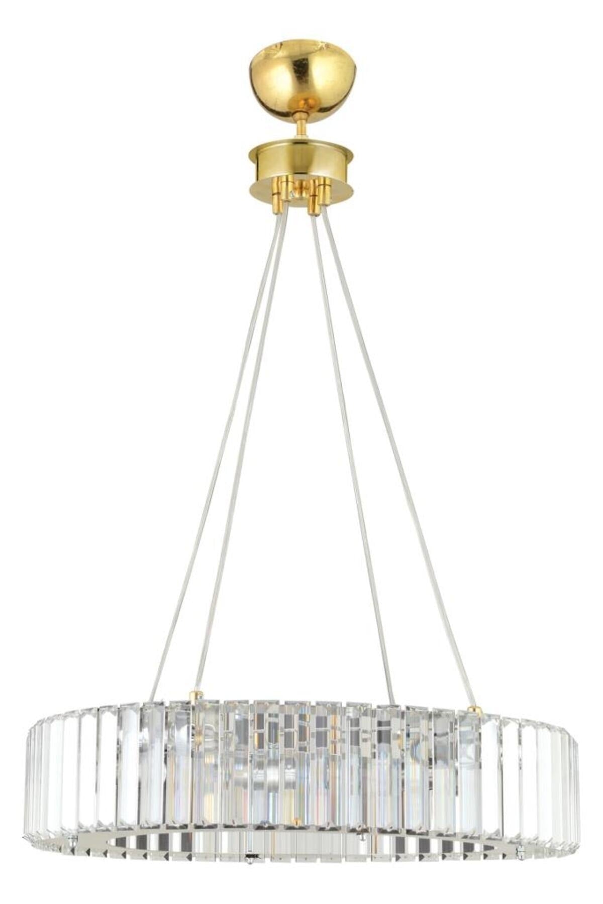 Luxury Diamond 47 Cm Gold Luxury Crystal Stone Chandelier