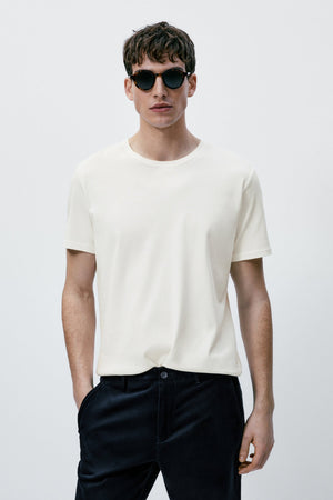 Short Sleeve Mercerized Cotton T-Shirt
