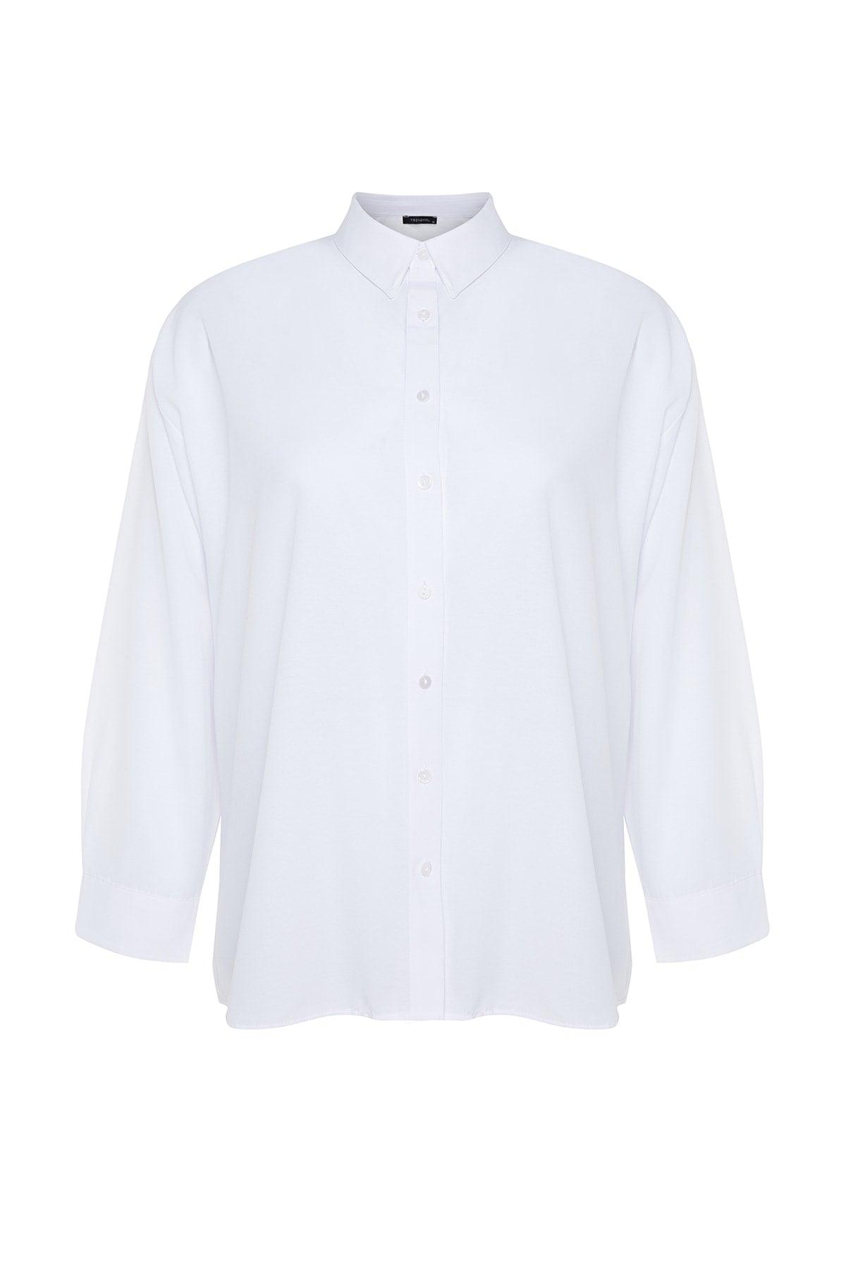 White Woven Shirt TBBSS22GO0319 - Swordslife