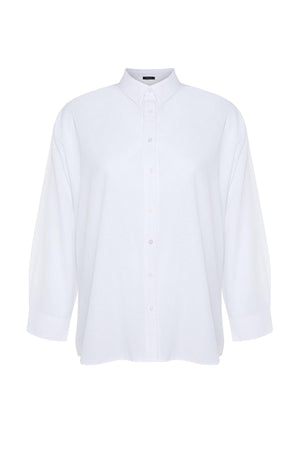 White Woven Shirt TBBSS22GO0319 - Swordslife