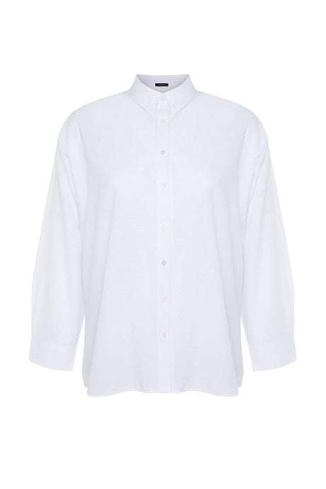 White Woven Shirt TBBSS22GO0319 - Swordslife