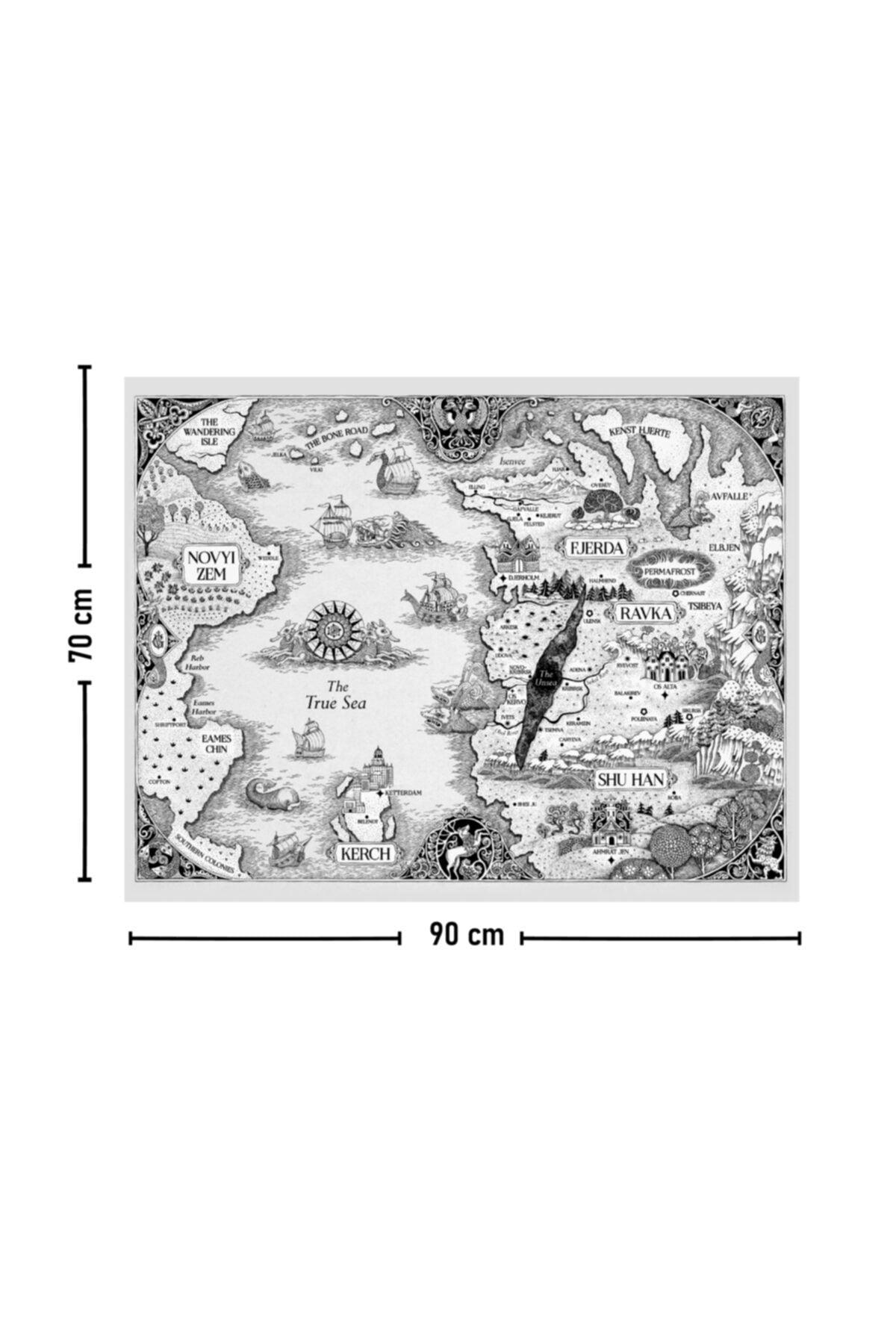 Shadow And Bone Grishaverse Map Wall Covering Rug 70x90 Cm - Swordslife