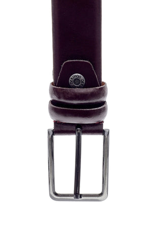 Men'S Claret Red Belt 100