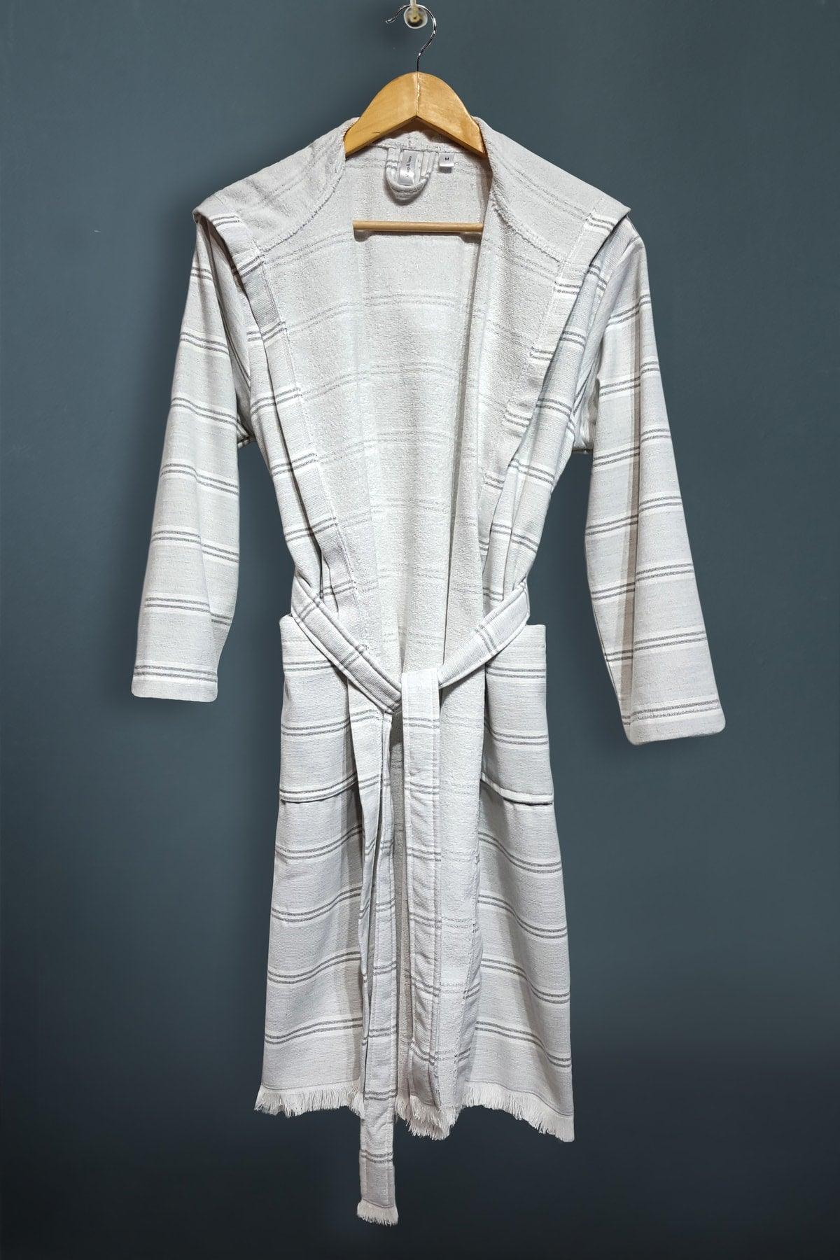 Troy Series-Cotton Towel Loincloth Hooded Thin Bathrobe-v102 - Swordslife