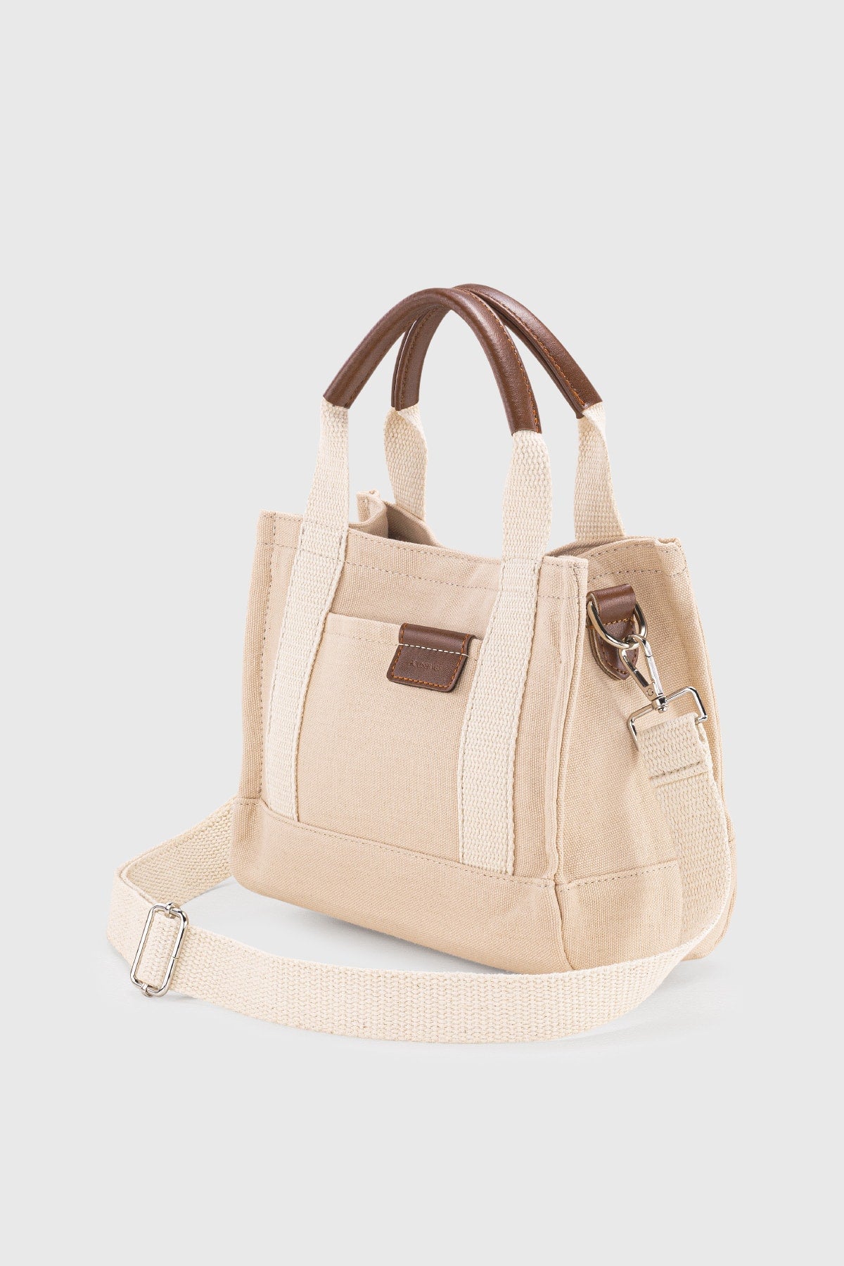 Women'S Cream Canvas Tote Bag 232