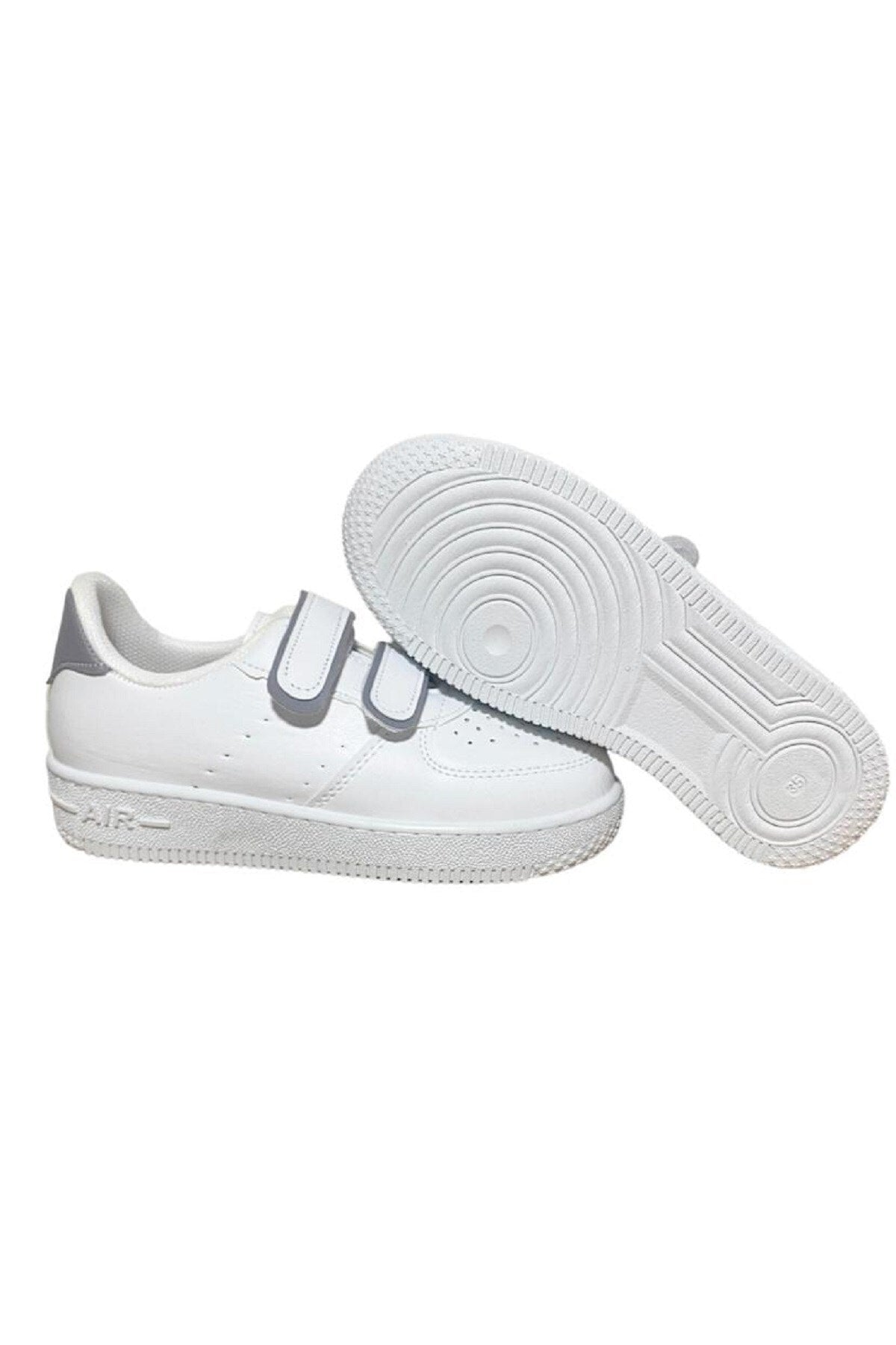 Unisex Girls Boys Velcro Sneakers Sneaker - White Smoked