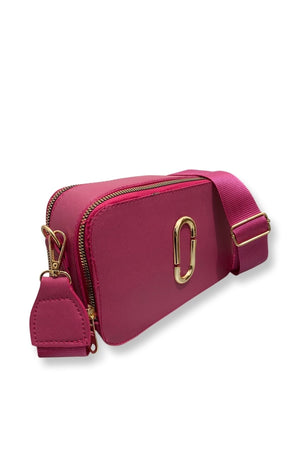 Women'S Canta Pink Quality Sport Stylish Crossbody Two Compartment Pocket Shoulder Bag (Small Size)