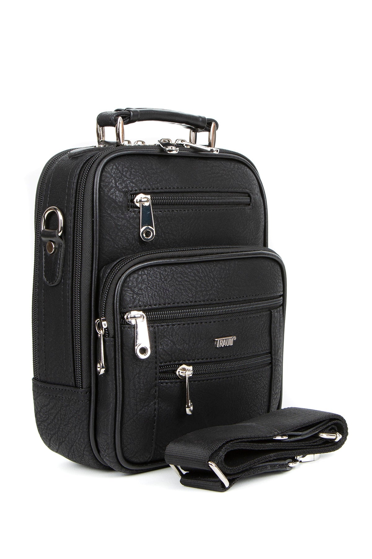 Cased Men'S Hand And Shoulder Pistol Carrying Bag