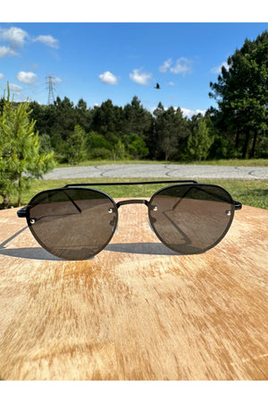 Damla Facet Model Black Color Men'S Sunglasses