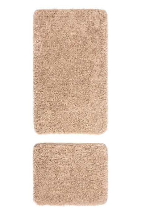 Segura Plush Beige Anti-Slip Floor Bath Mat - Swordslife