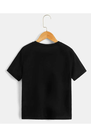 Kids Unisex Oversize Black Barbie Printed T-Shirt