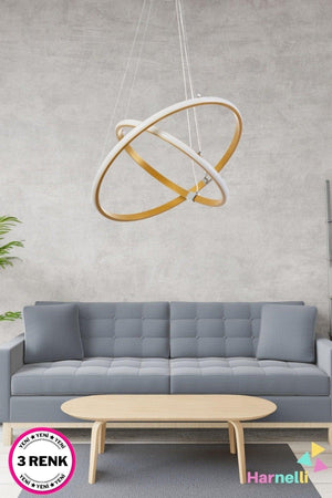 3 Colors Combustible Modern Led Chandelier - Swordslife