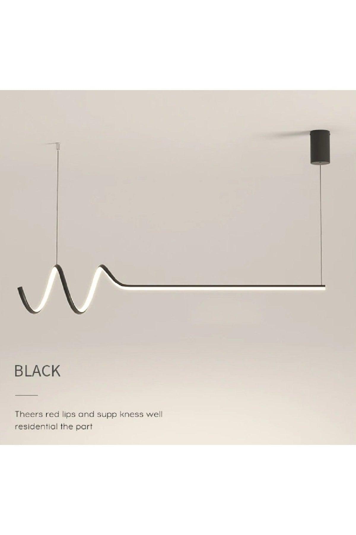 Modern Smart Minimal Pendant Lamp with 3 Colors Burning Led / Minimal / 120 Cm / Anthracite Case - Swordslife