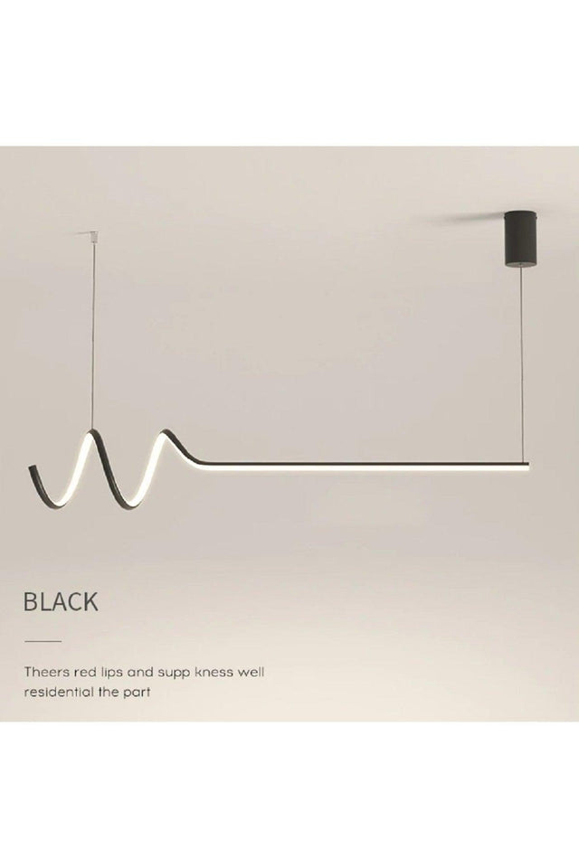 Modern Smart Minimal Pendant Lamp with 3 Colors Burning Led / Minimal / 120 Cm / Anthracite Case - Swordslife
