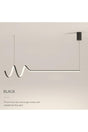 Modern Smart Minimal Pendant Lamp with 3 Colors Burning Led / Minimal / 120 Cm / Anthracite Case - Swordslife