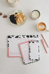 3 Pcs Desktop Planner Set Cow