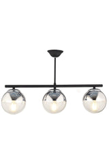 3-Sequential Selen Chrome Glass Chandelier - Swordslife