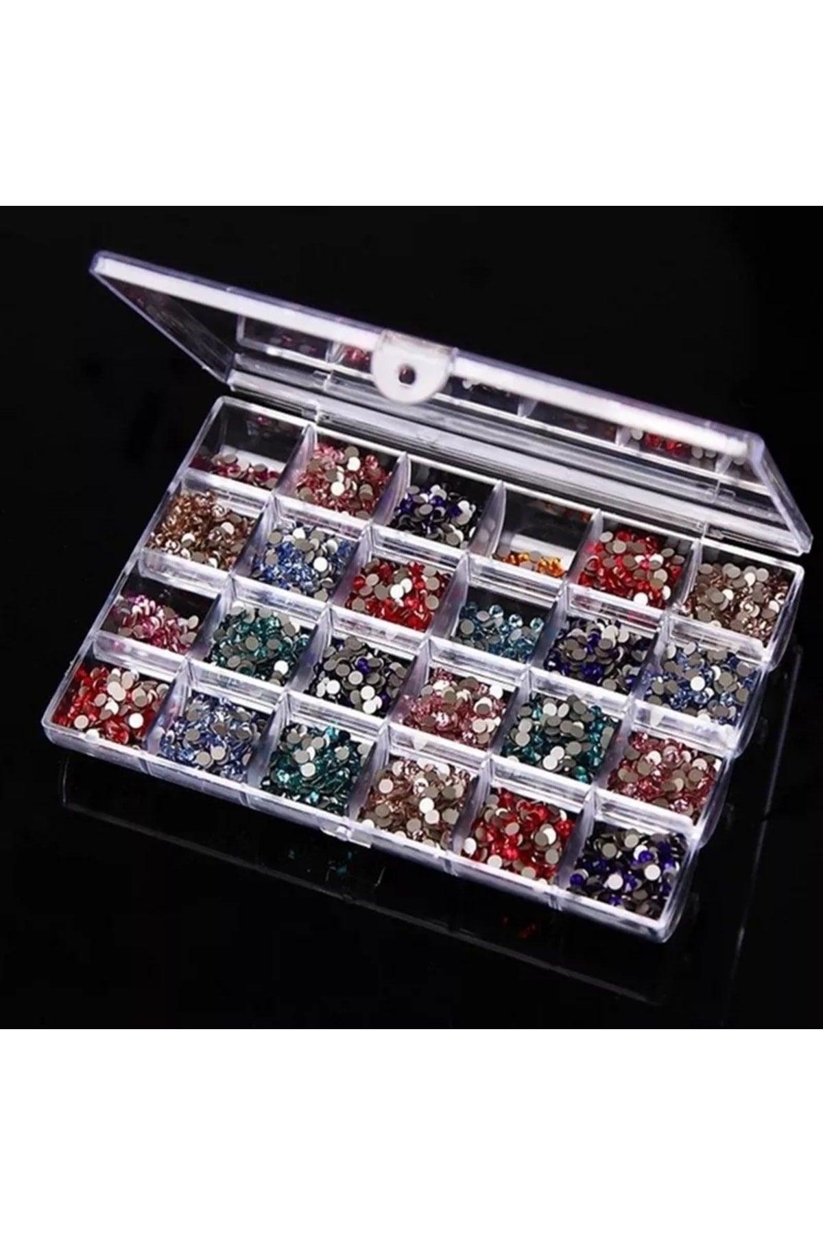 Transparent Jewelry Accessory Makeup Storage Box Organizer With 48 Grid Compartments With 3 Tiers Lid - Swordslife