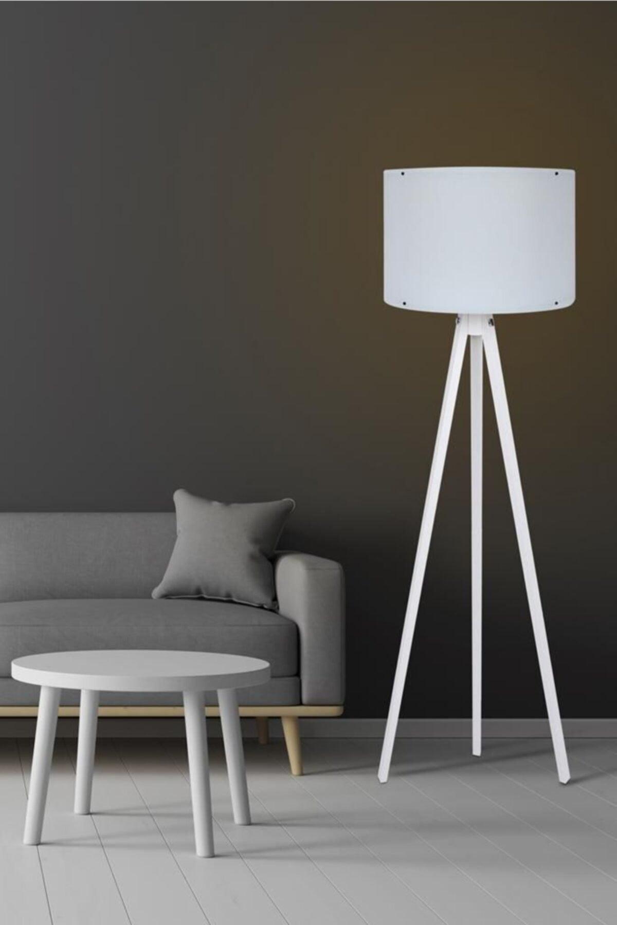 3 Leg Floor Lamp Long White - Swordslife