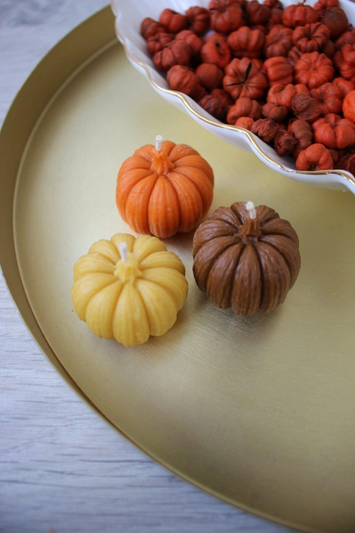 3 Pack Decorative Scented Pumpkin Candles - Swordslife