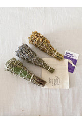 Set of 3 Rituals: Sage Incense, Lavender Incense, Vinegar Incense, Linen Pouch - Swordslife