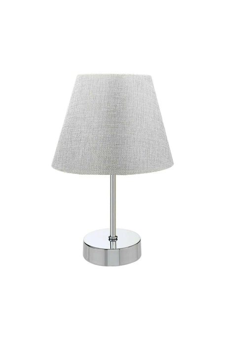 Set of 3 Chandelier And Bedside Table Metal Lampshade Gray - Swordslife