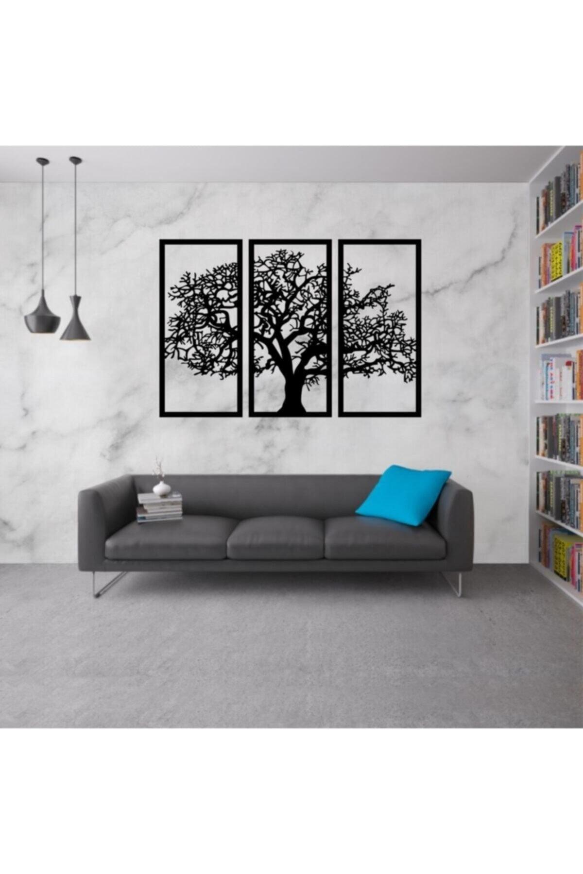 Triple Tree Decorative Wooden Table Wall Ornament 58x85cm Ads5116 - Swordslife