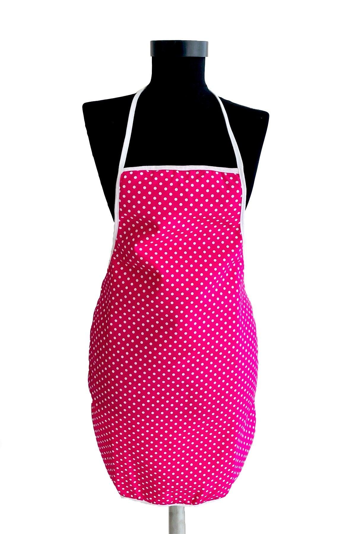 3 Piece Fuchsia Kitchen Set Liquid Proof Kitchen Apron Heat Proof Oven Mitts And Holder Set - Swordslife