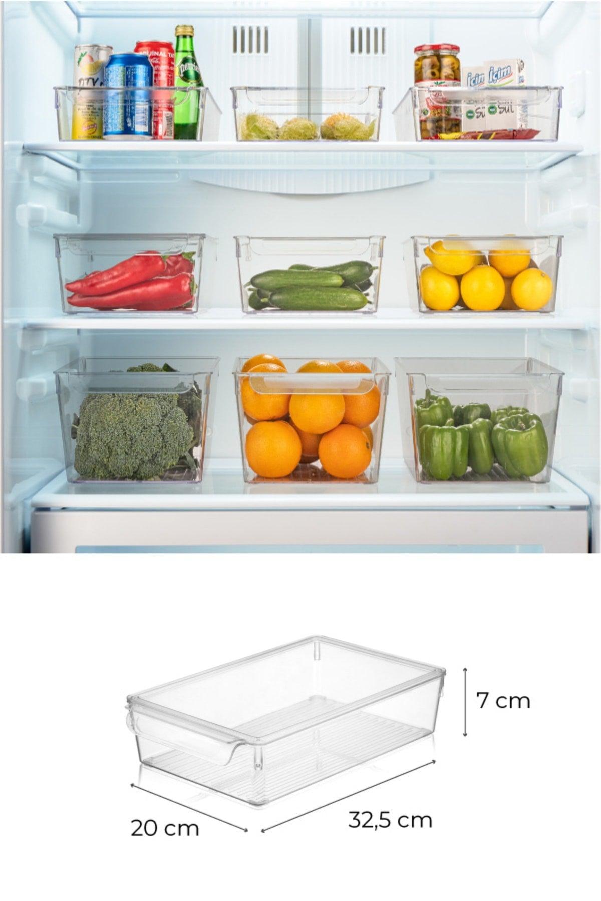 3 Piece Fridge Organizer with Cover Small - Swordslife