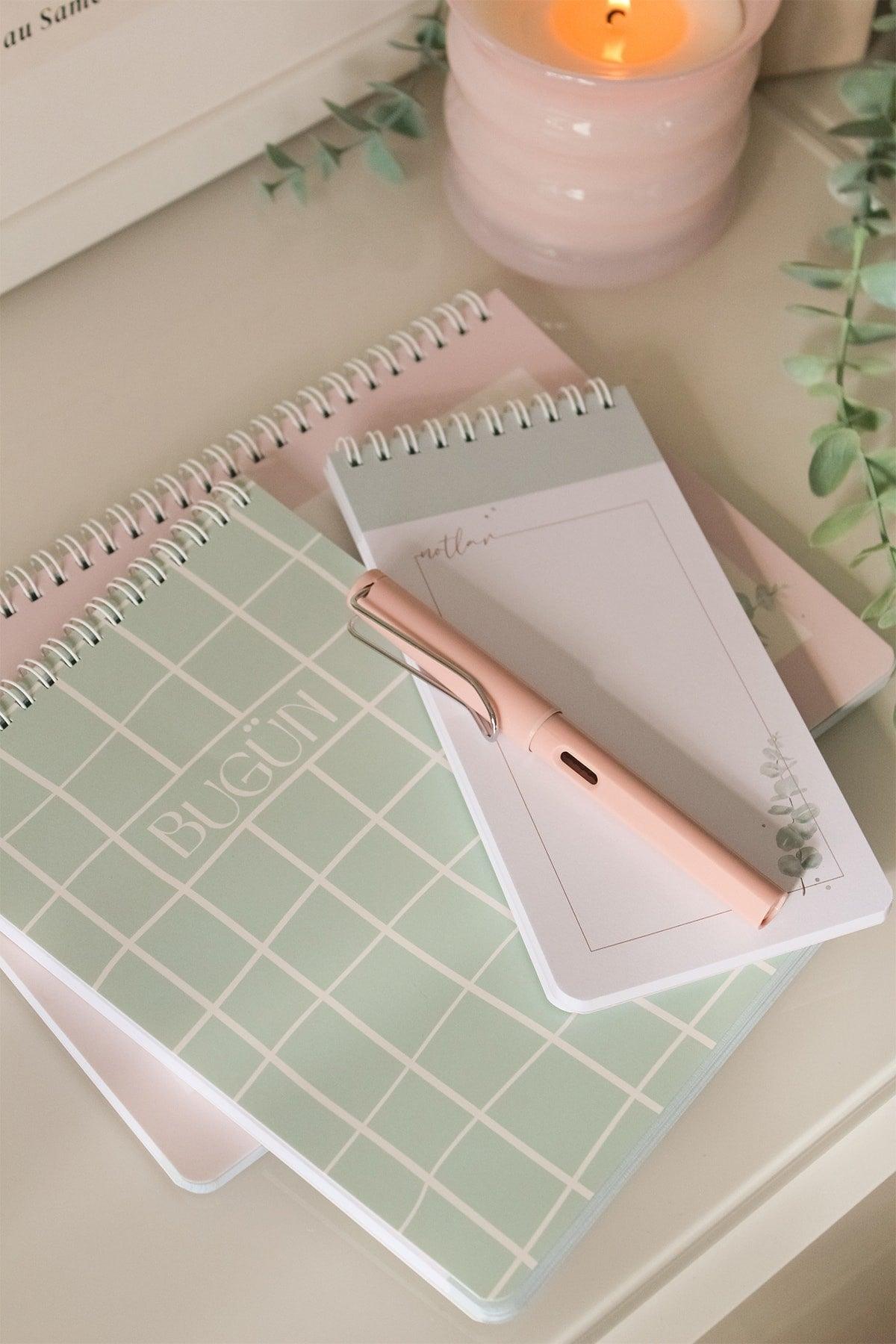 3 Pcs Spiral Desktop Planner Set