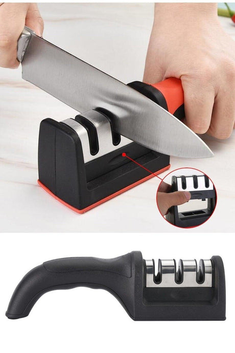 3-Stage Knife Sharpener 3 Angle Knife Sharpener - Swordslife