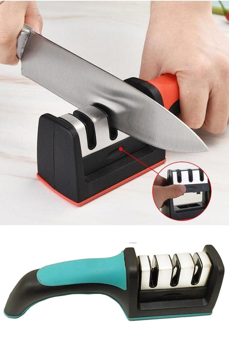 3-Stage Knife Sharpener 3 Angle Knife Sharpener - Swordslife