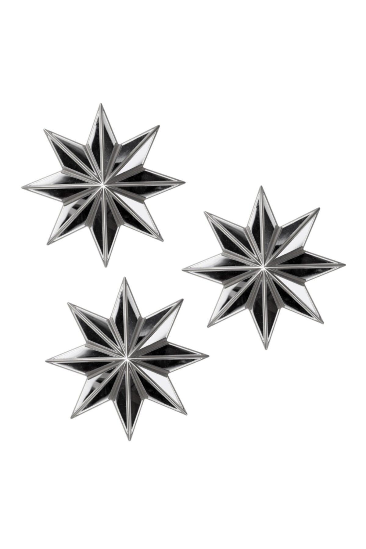 Star Mirror Decorative Wall Accessory Silver - Swordslife