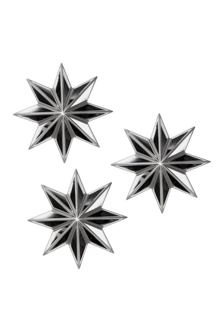 Star Mirror Decorative Wall Accessory Silver - Swordslife