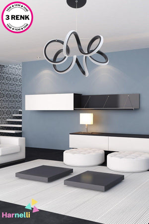 30 Cm Diameter 3 Colors Combustible Led Chandelier - Swordslife