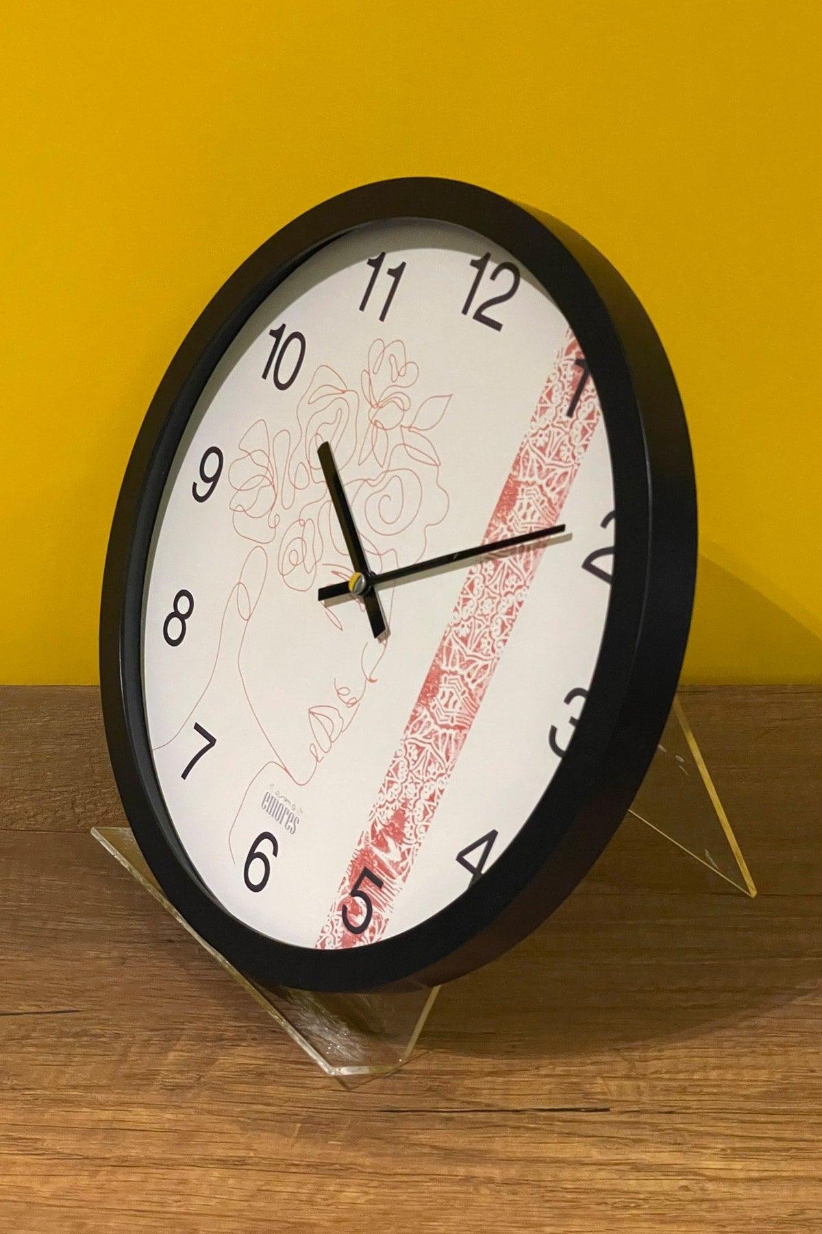 30 Cm Real Glass Silent Mechanism Wall Clock - Swordslife