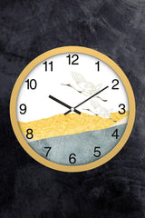 30 Cm Real Glass Silent Mechanism Wall Clock - Swordslife