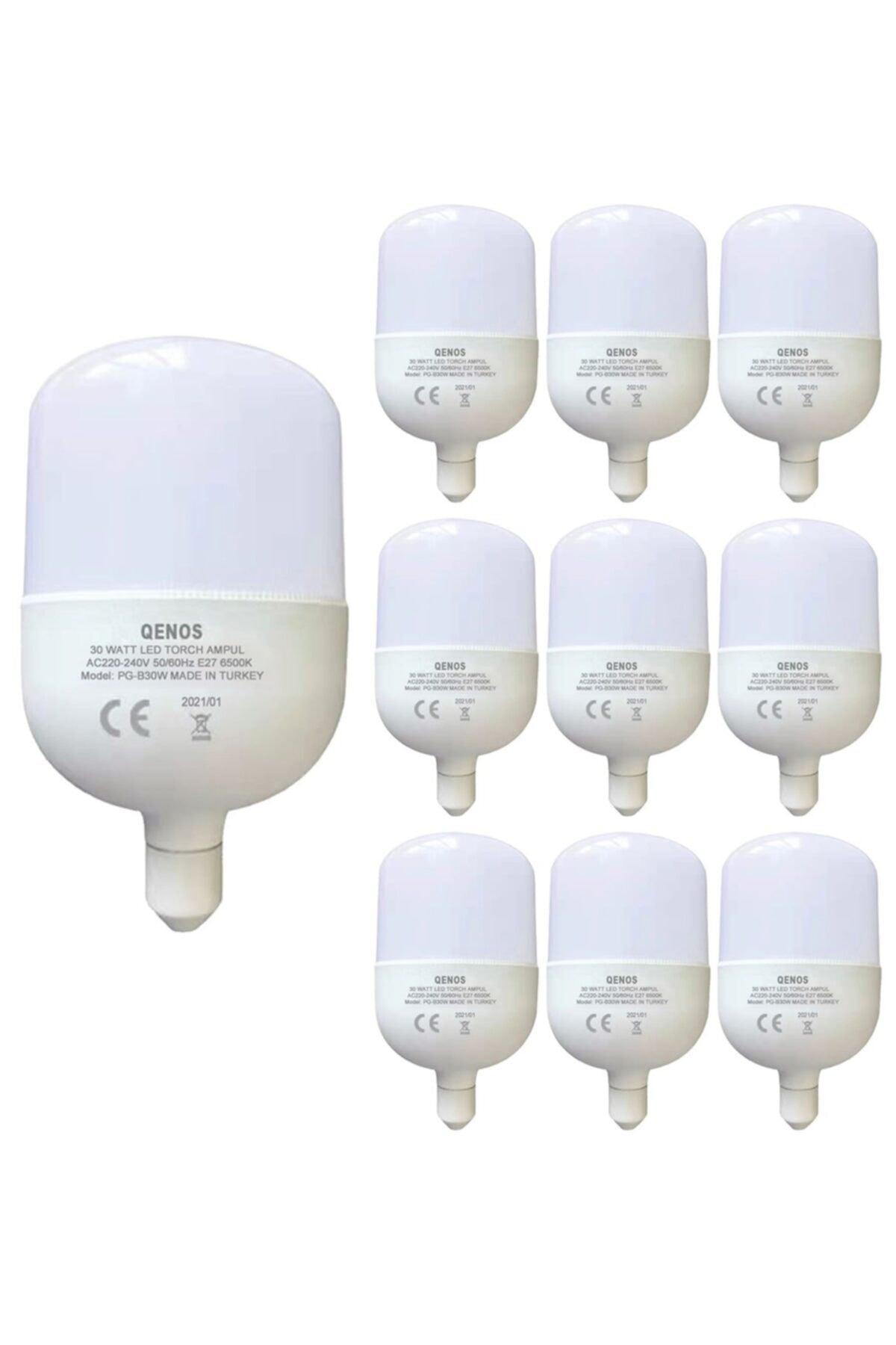 30 Watt Torch Led Bulb - 6500 K White - 9 pcs