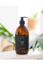 300ml Glass Bottle Rustic Amber Hand Soap Black Label - Swordslife