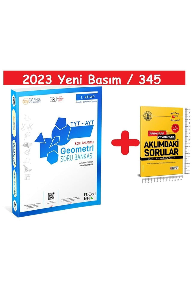 345 Publications - 2023 Tyt-ayt Geometry Question Bank Üçdörtbeş Publications Mehmet Kıvrak - Swordslife