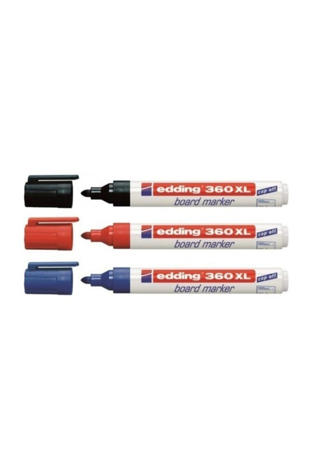 360 Xl Board Marker Black-blue-red 3-pack