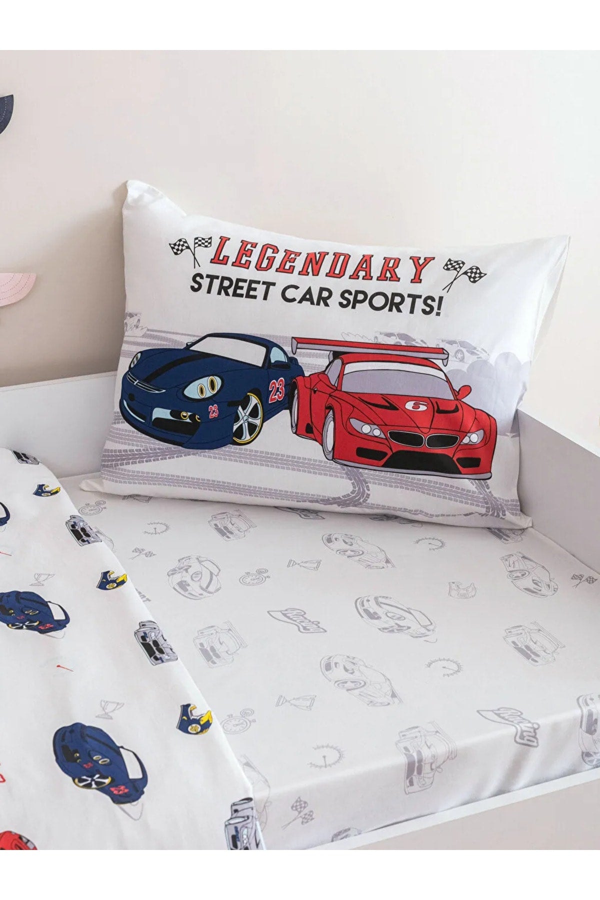 Car Printed Woven Boys' Duvet Cover Set