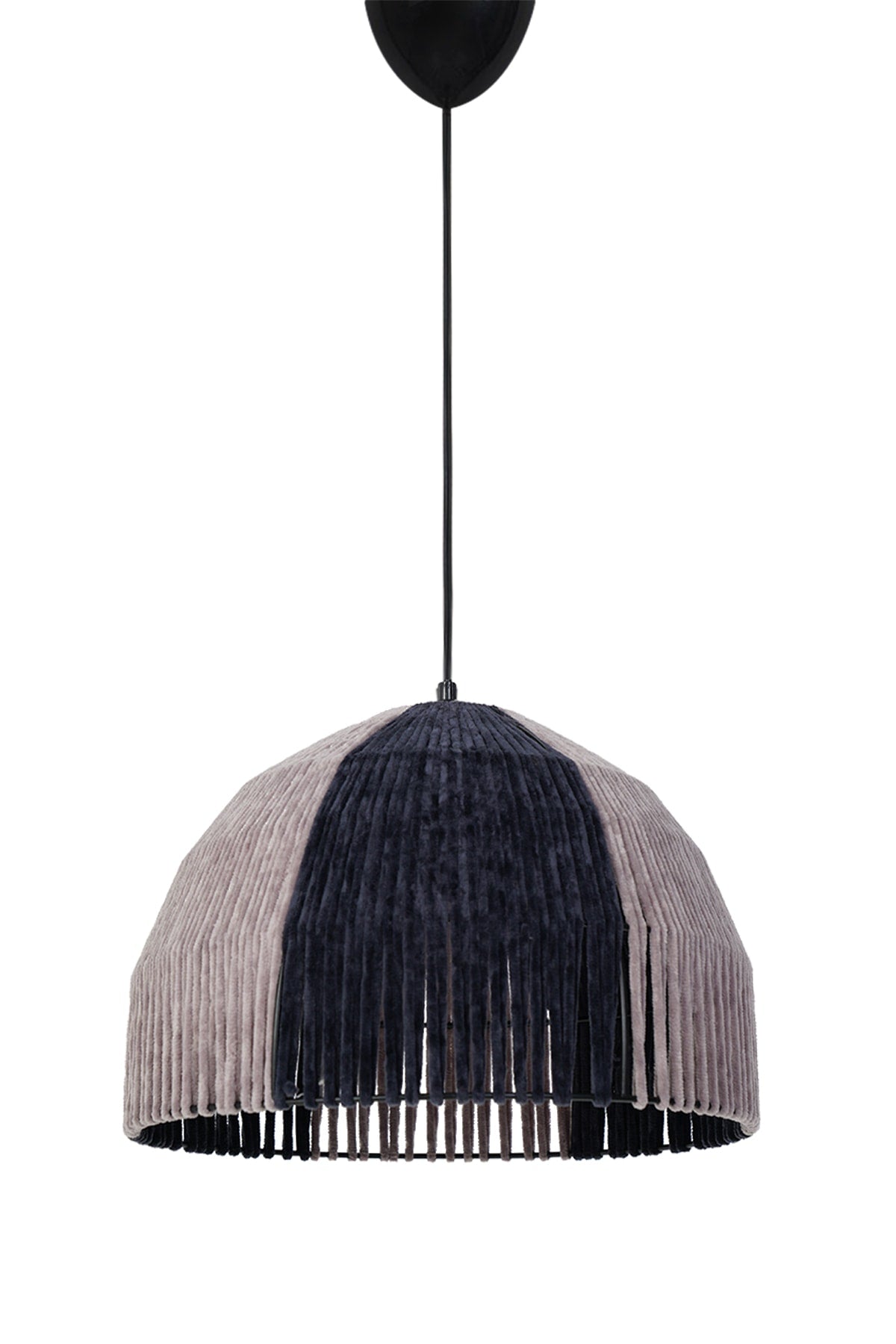 Betterave Pendant Lamp Chandelier Navy Blue Cream