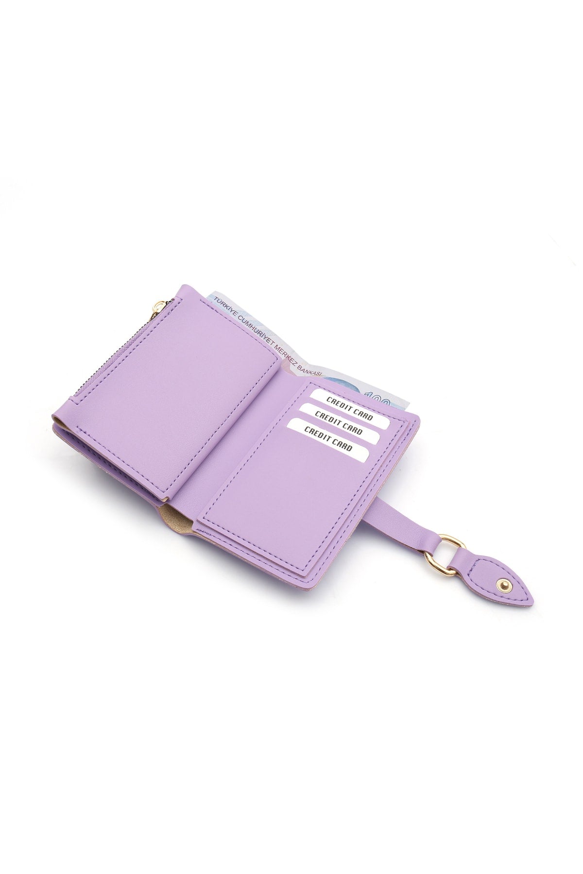 Women'S Lilac Buckle Wallet