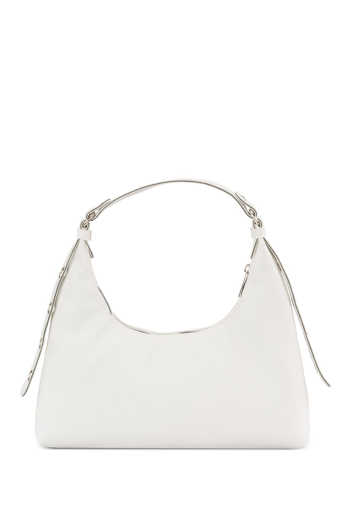 Women's White Baguette Bag 205