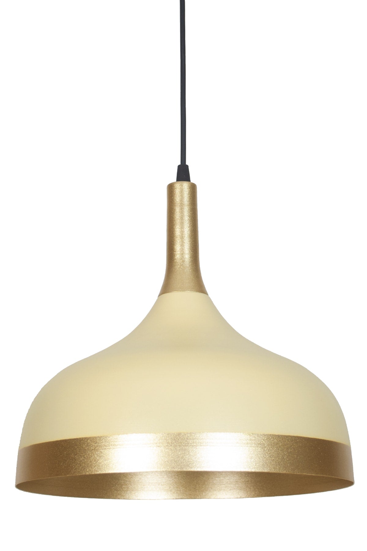 Cosmos Special Design Sports Modern Cream Color Gold Detailed Metal Cafe-Kitchen Single Pendant Lamp Chandelier