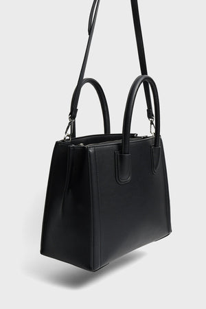 Women'S Black Hard Tote Bag 00525001